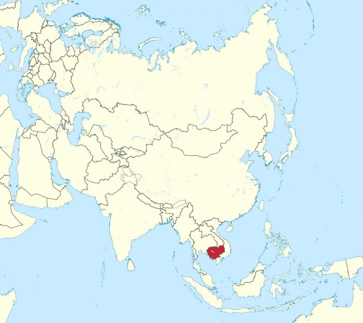 แผนที่ของสื่อข้อมูลของกล้องฉายในเอเชีย