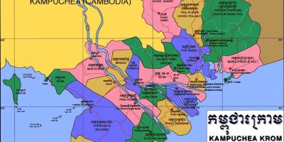 แผนที่ของ kampuchea